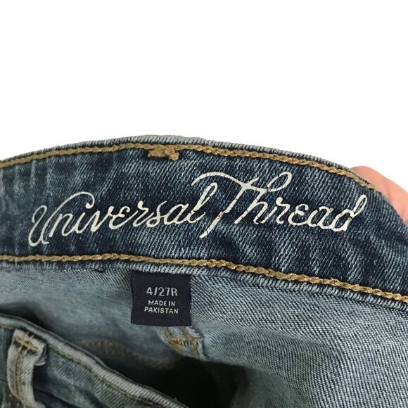 Universal Thread high rise skinny crop button fly denim jeans 4/27 - Picture 6 of 8